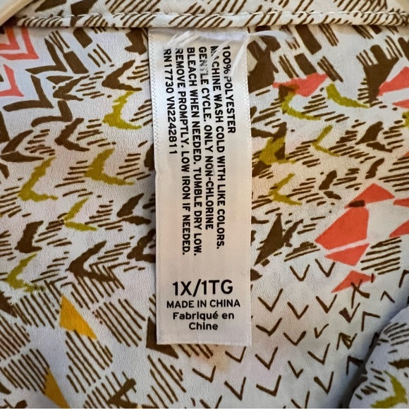 Kelly Renee Blouse Size 1X NWOT - Picture 4 of 5